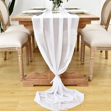 Indusleaf 2 PCS Blush Pink Chiffon Table Runner Sheer Wedding Table Runners 10 FT Romantic Wedding Bridal Party Buffet Cake Table Decoration Indusleaf 2 PCS Blush Pink Chiffon Table Runner Sheer Wedding Table Runners 10 FT Romantic Wedding Bridal Party Buffet Cake Table Decoration